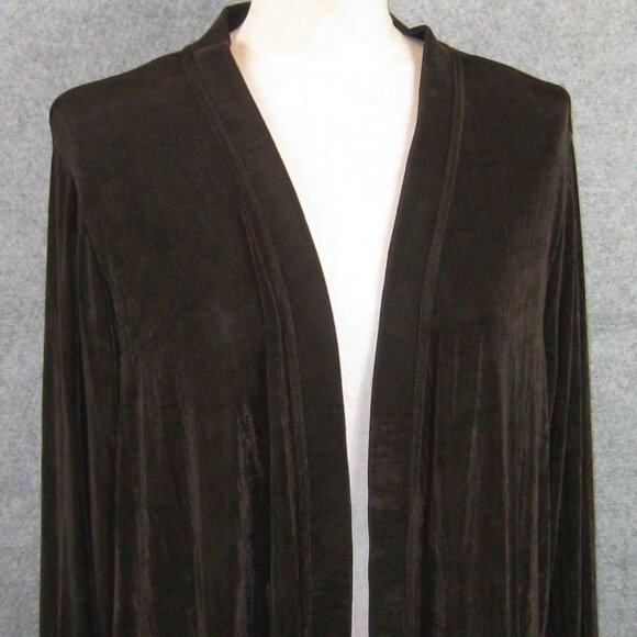 Citiknits Open Cardigan Size 1X Brown - Picture 2 of 6